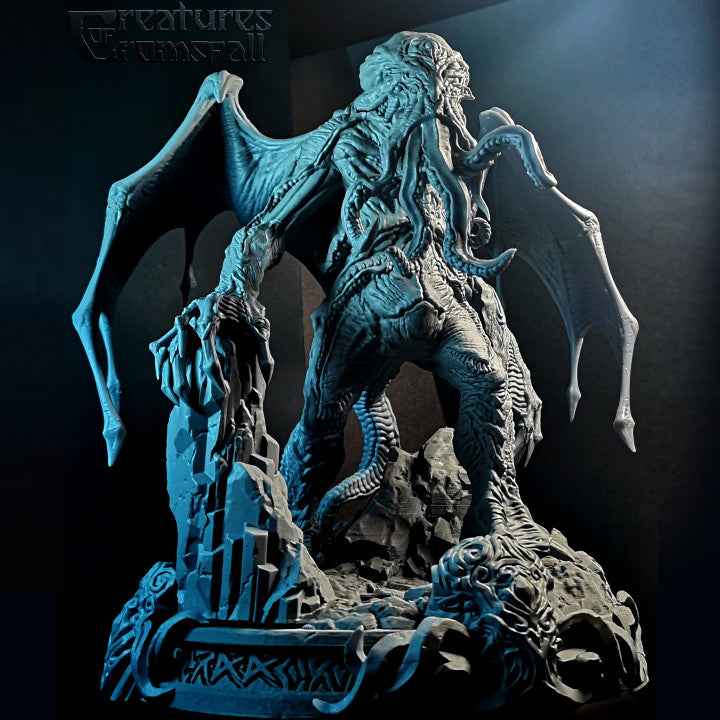 Cthulhu | Creatures of Cromsfall | RESIN | Fantasy | RPG | Tabletop | Gaming | Miniatures | Old Gods | Deep One | BBEG