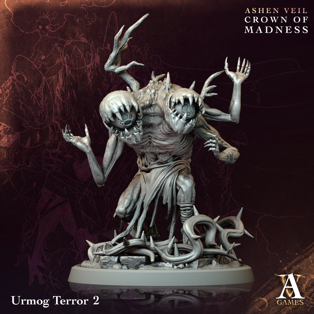 Urmog Terror | Archvillain Games | Ashen Veil - Crown of Madness | Resin | Sci-Fi | DnD | RPG | Tabletop | Miniature | Monster