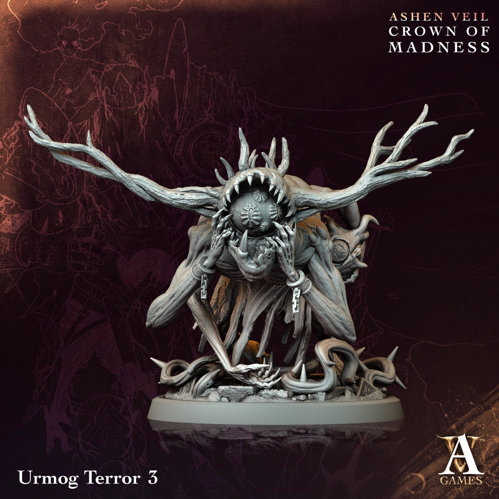 Urmog Terror | Archvillain Games | Ashen Veil - Crown of Madness | Resin | Sci-Fi | DnD | RPG | Tabletop | Miniature | Monster