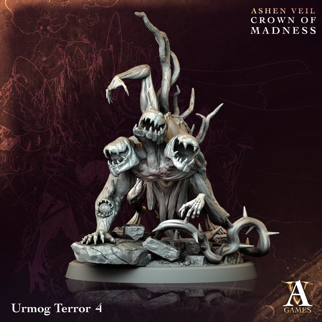 Urmog Terror | Archvillain Games | Ashen Veil - Crown of Madness | Resin | Sci-Fi | DnD | RPG | Tabletop | Miniature | Monster