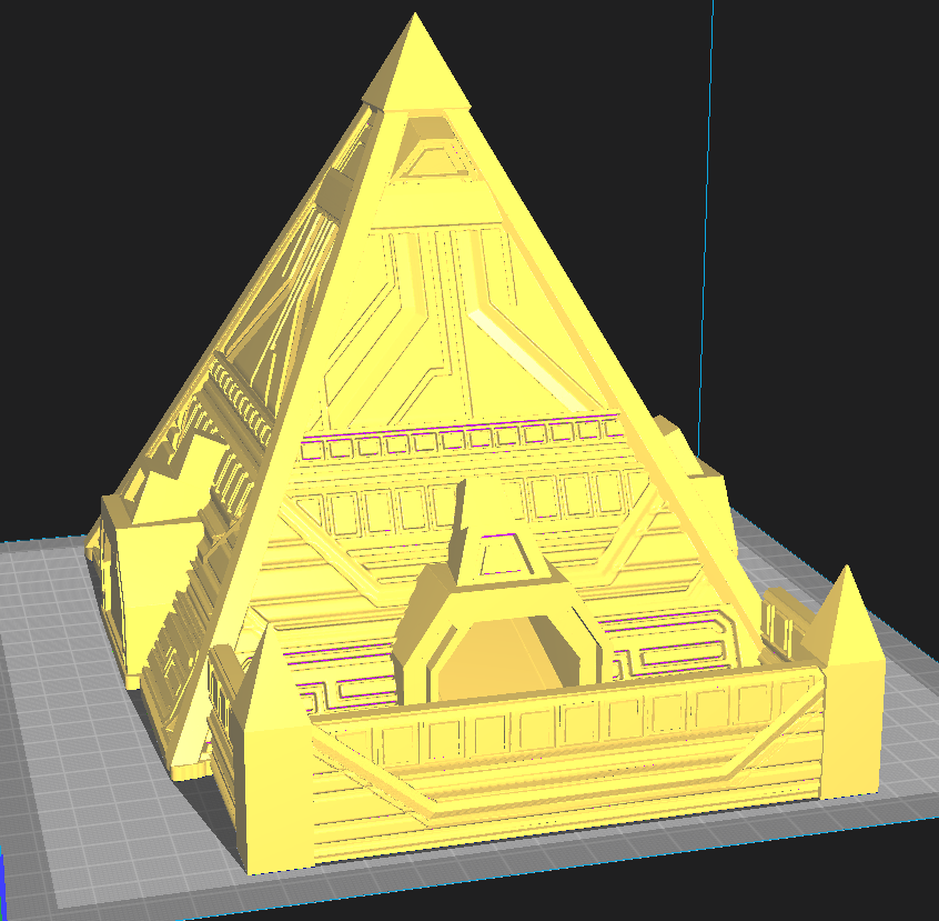 Alien Pyramid Dice Tower | Fates End | 3D Printed | Fantasy | DnD | RPG | Tabletop | Roleplay Gaming Miniatures | Dice Roller