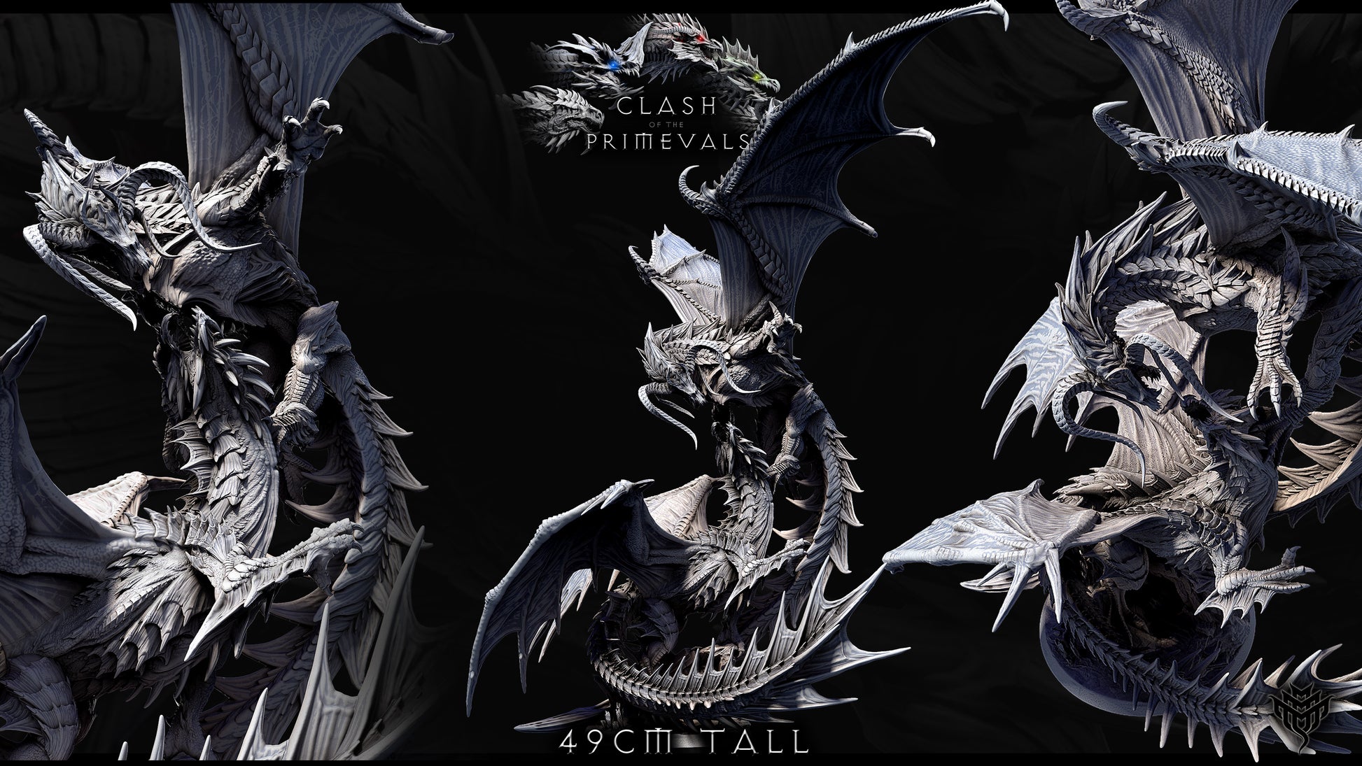 Elder Black Dragon vs Elder Green Dragon Fight Diorama | Mini Monster Mayhem | Elder Dragons | RESIN | Fantasy | Horror | Wargaming | RPG | Gaming | Elder Dragon