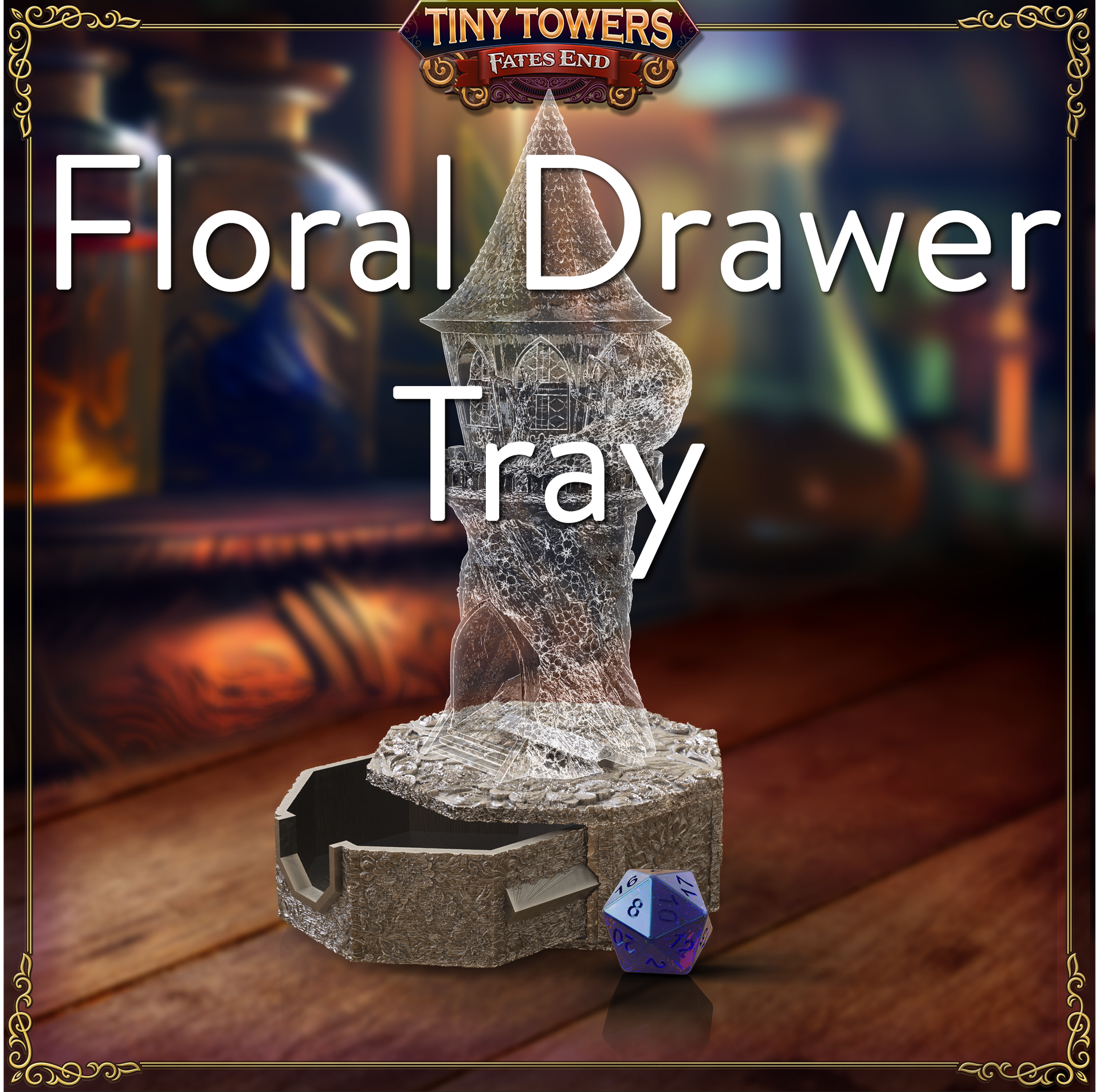 Wyvern Mini Dice Tower | Fates End | Fantasy | DnD | RPG | Roleplay Gaming Miniatures | Terrain