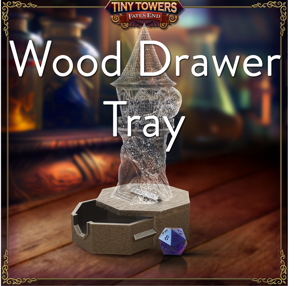 Fey Villa Mini Dice Tower | Fates End | 3D Printed PLA | Fantasy | DnD | RPG | Tabletop | Roleplay Gaming Miniatures | Terrain