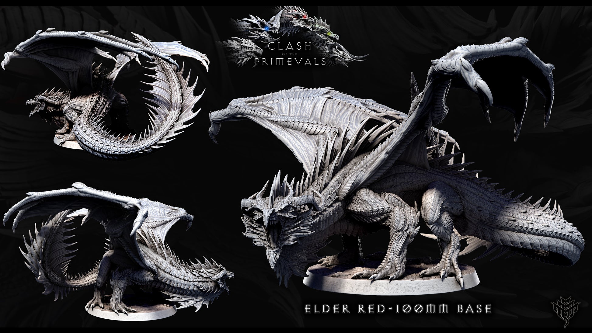 Elder Red Dragon | Mini Monster Mayhem | Elder Dragons | RESIN | Fantasy | Horror | Wargaming | RPG | Gaming | Elder Dragon
