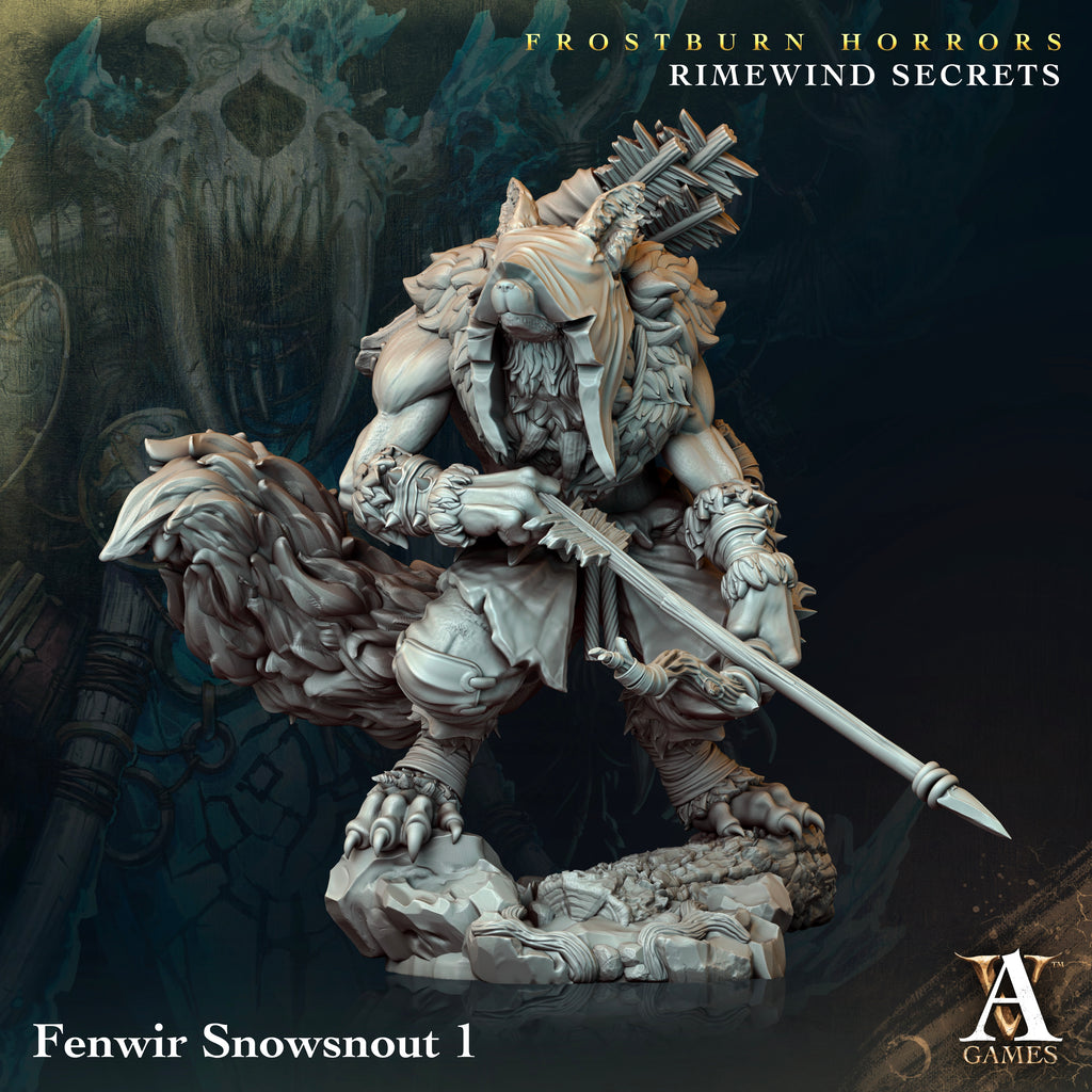 Fenwir Snowsnout | Archvillain Games | Frostburn Horrors - Rimewind Secrets | Fantasy | DnD | RPG | Tabletop | Gaming | Miniatures | Beast