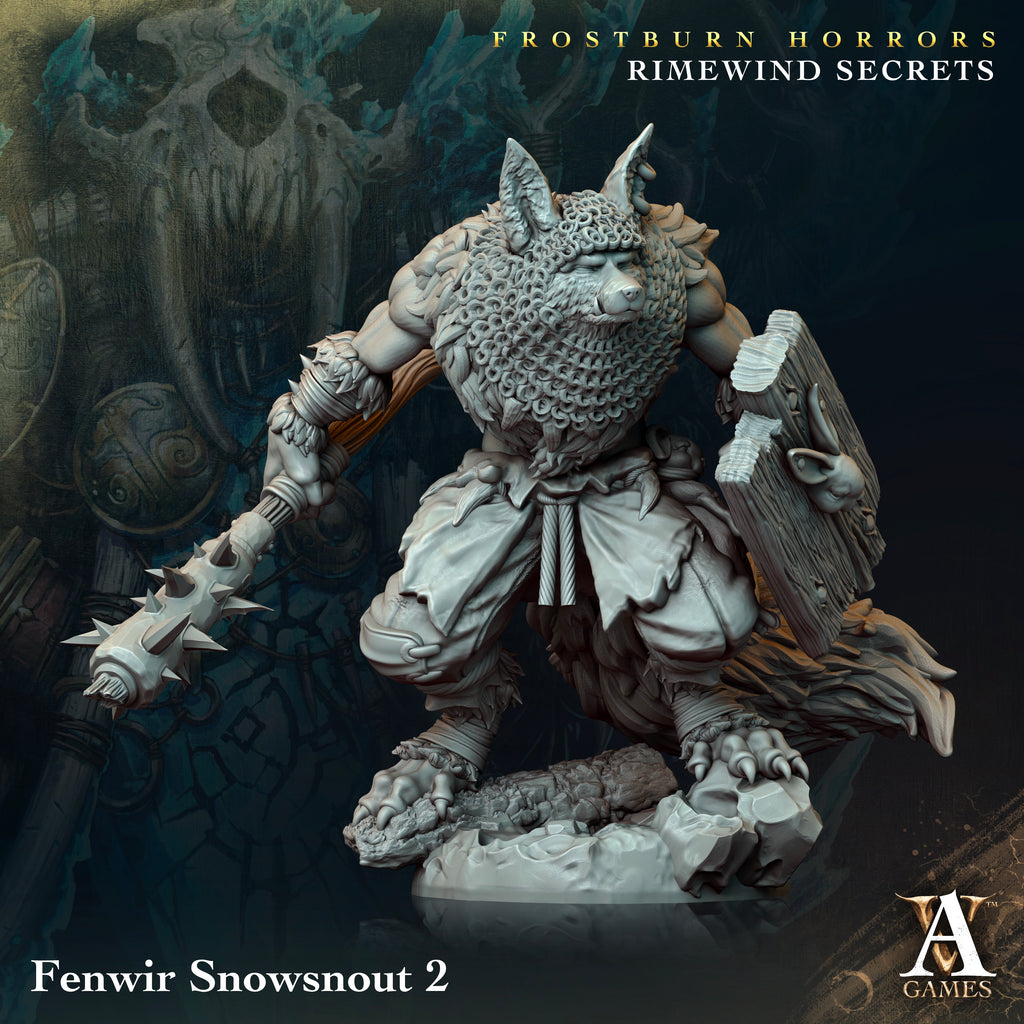 Fenwir Snowsnout | Archvillain Games | Frostburn Horrors - Rimewind Secrets | Fantasy | DnD | RPG | Tabletop | Gaming | Miniatures | Beast