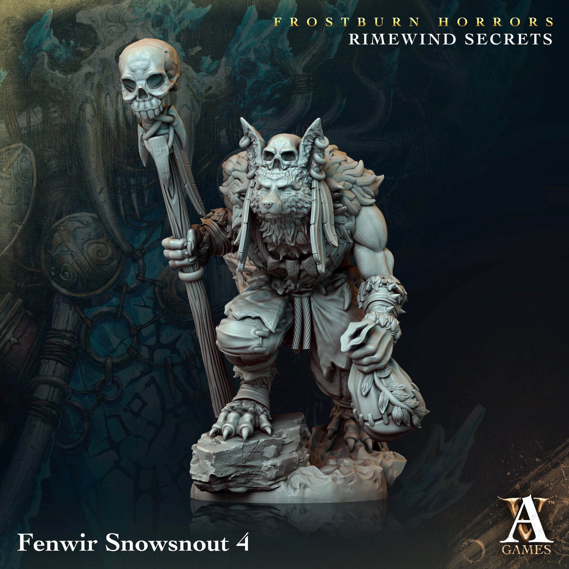 Fenwir Snowsnout | Archvillain Games | Frostburn Horrors - Rimewind Secrets | Fantasy | DnD | RPG | Tabletop | Gaming | Miniatures | Beast