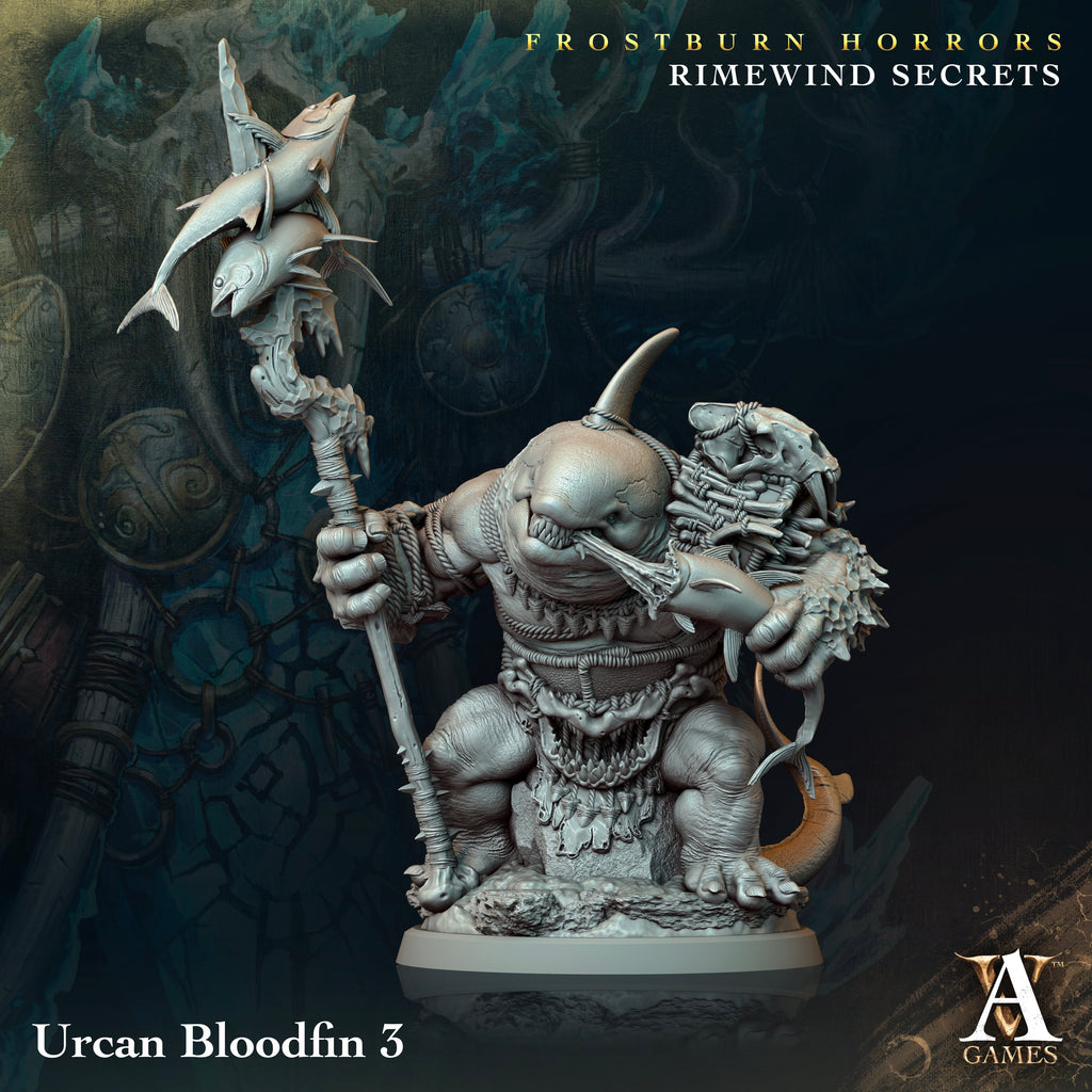 Urcan Bloodfin | Archvillain Games | Frostburn Horrors - Rimewind Secrets | Fantasy | DnD| RPG | Tabletop | Gaming | Miniature | Beast Model