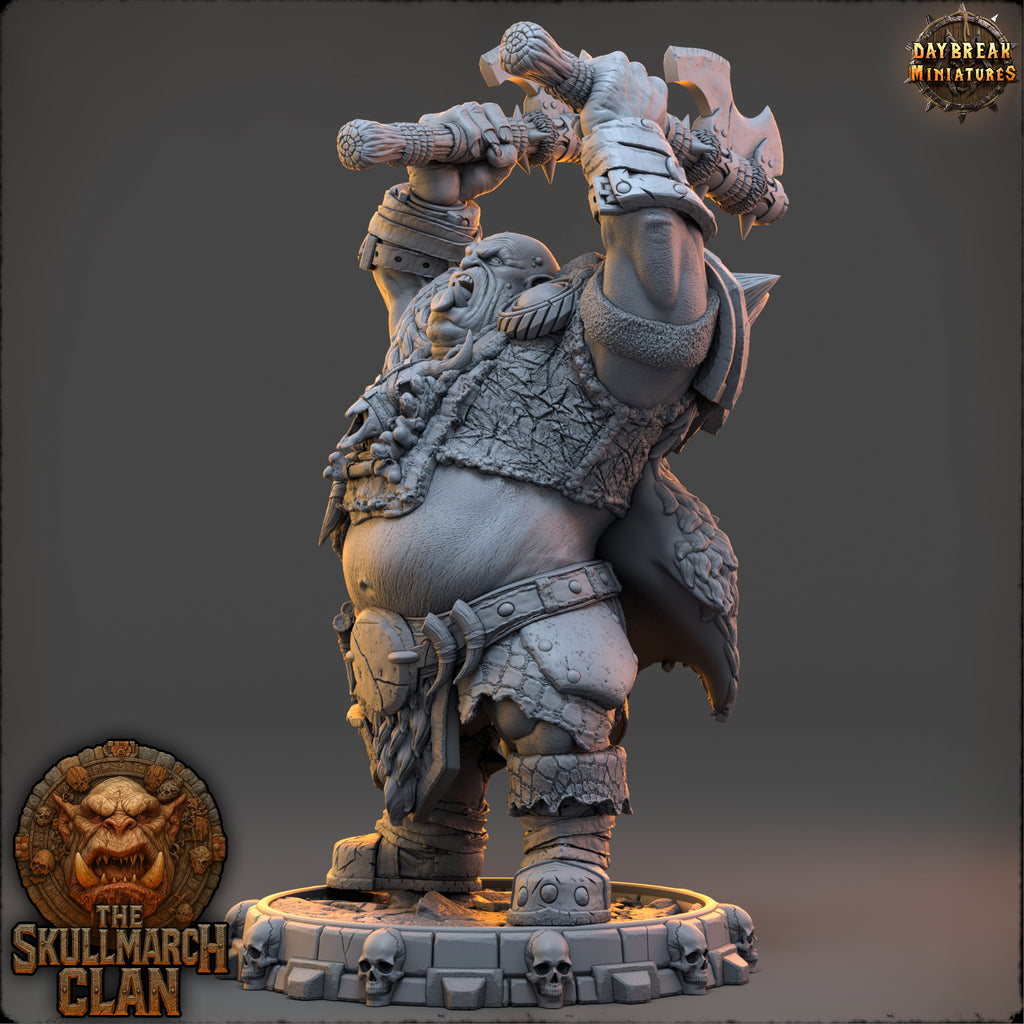 Gorthak Doubleiron | Daybreak Miniatures | The Skullmarch Clan | RESIN| Fantasy | Horror| Wargaming | RPG | DnD | Gaming Miniature | Ogre