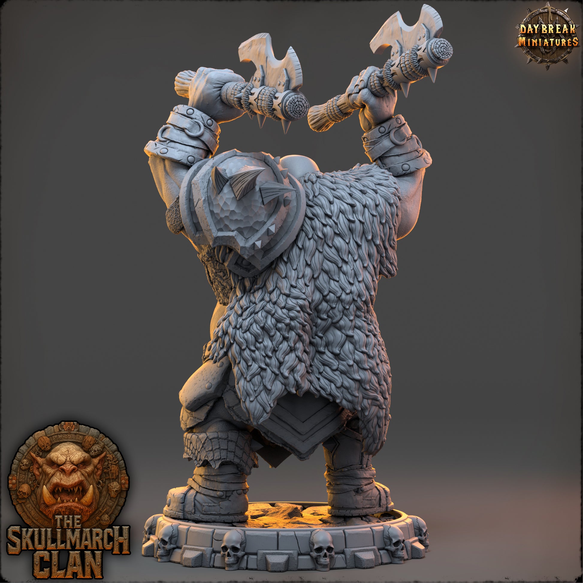 Gorthak Doubleiron | Daybreak Miniatures | The Skullmarch Clan | RESIN| Fantasy | Horror| Wargaming | RPG | DnD | Gaming Miniature | Ogre