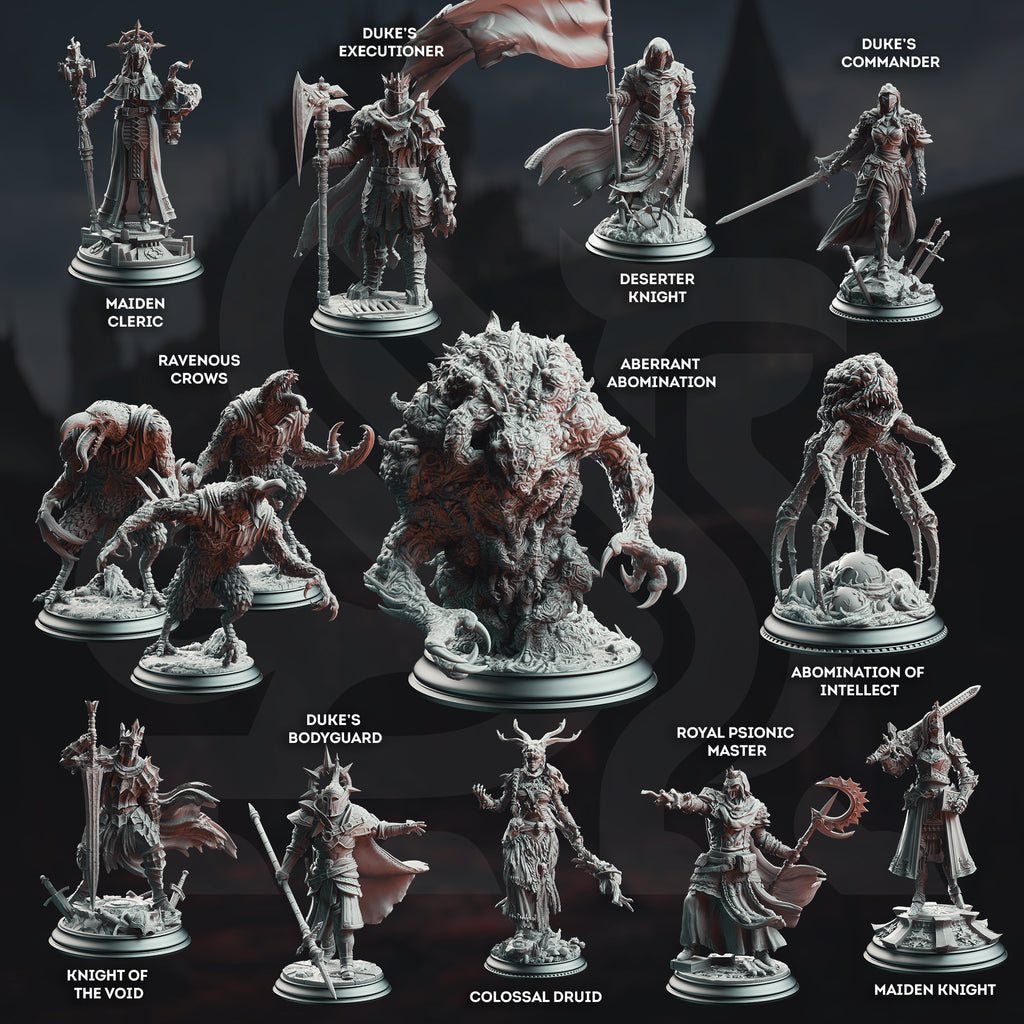 Ravenous Crows | DM Stash | A Grim Fate | Fantasy | DnD | RPG | Tabletop | Gaming | Miniatures | Corvid Abominations | Character Model