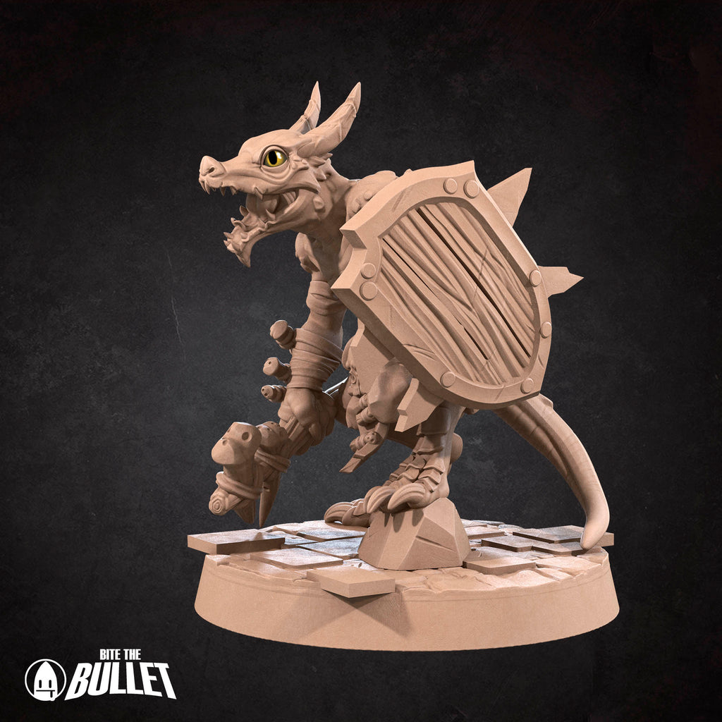 Kobold Barbarian | Bite the Bullet | Kobolds D&D | RESIN | Fantasy | DnD | RPG | Tabletop | Gaming Miniatures | Character Model
