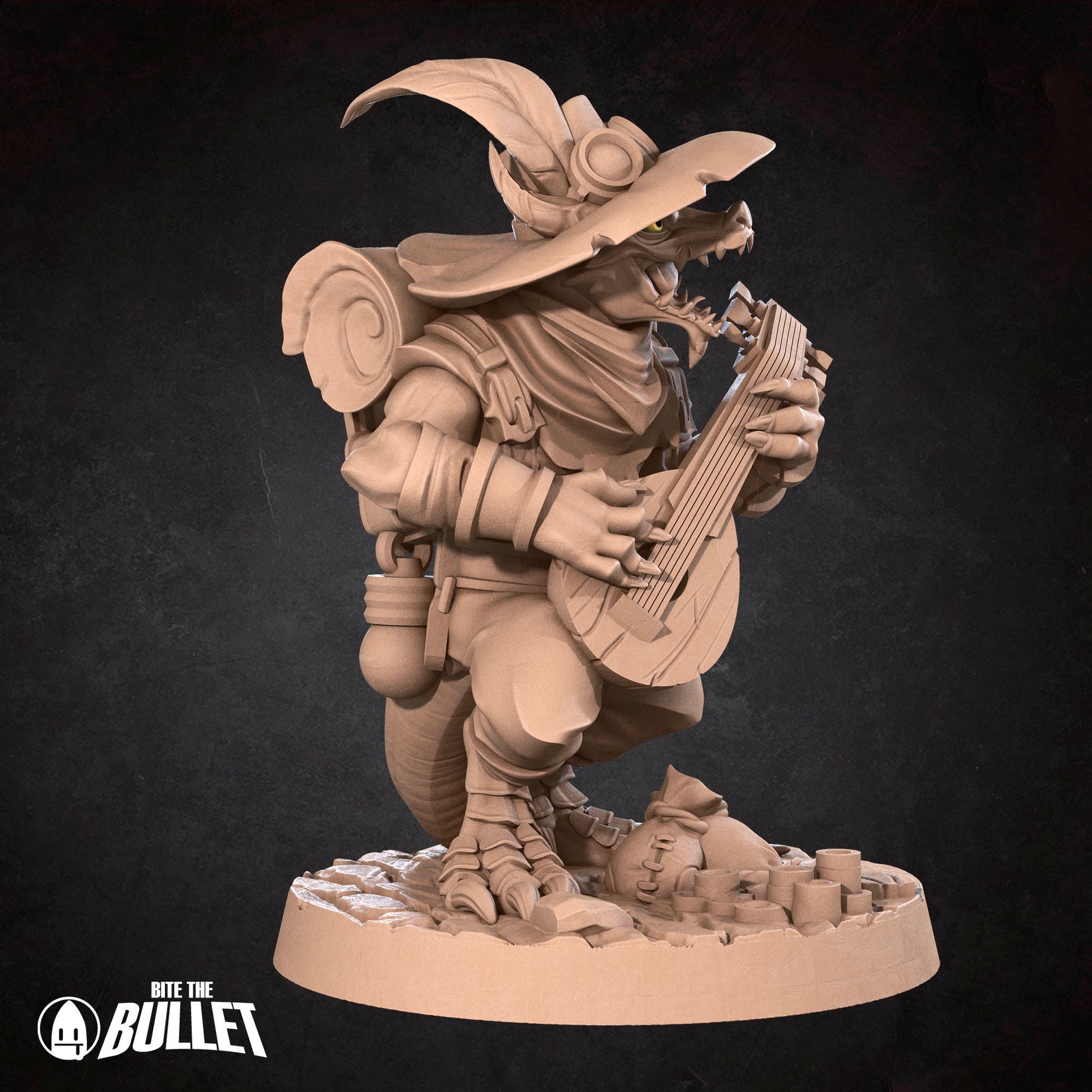 Kobold Bard | Bite the Bullet | Kobolds D&D | RESIN | Fantasy | DnD | RPG | Tabletop | Gaming Miniatures | Character Model