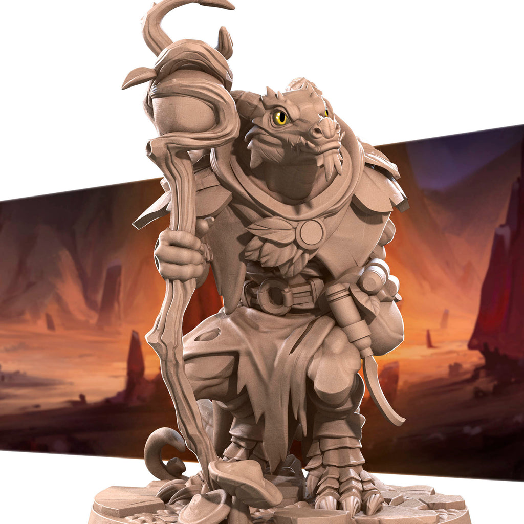 Kobold Druid | Bite the Bullet | Kobolds D&D | RESIN | Fantasy | DnD | RPG | Tabletop | Gaming Miniatures | Character Model