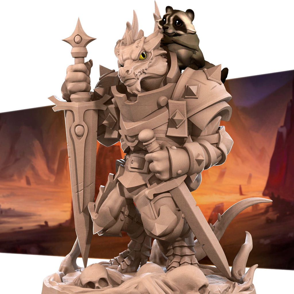 Kobold Paladin | Bite the Bullet | Kobolds D&D | RESIN | Fantasy | DnD | RPG | Tabletop | Gaming Miniatures | Character Model