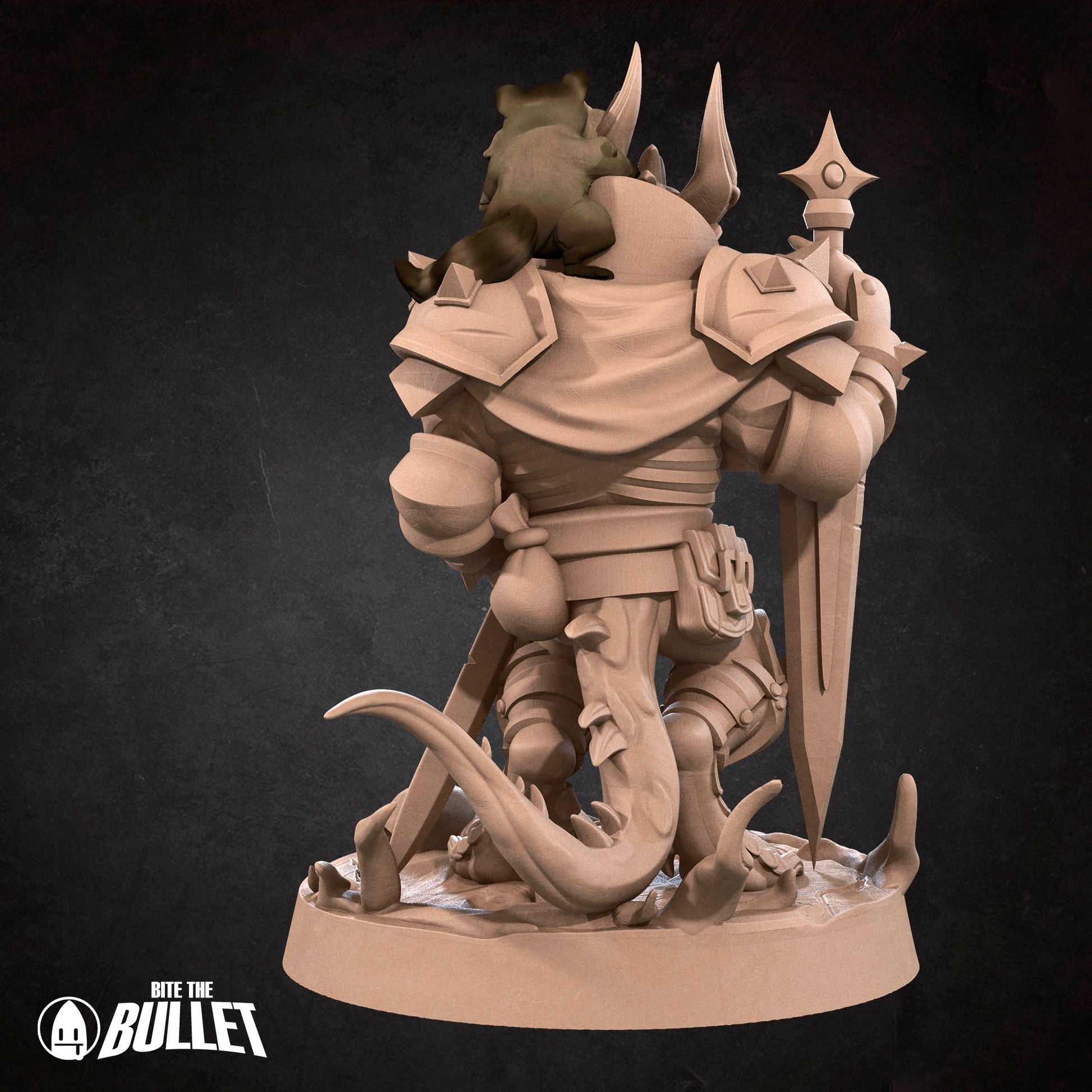 Kobold Paladin | Bite the Bullet | Kobolds D&D | RESIN | Fantasy | DnD | RPG | Tabletop | Gaming Miniatures | Character Model