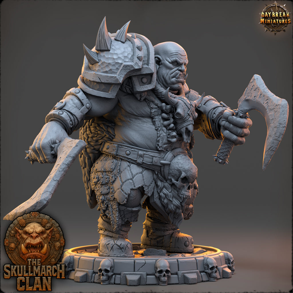 Lokthar Stonewound | Daybreak Miniatures | The Skullmarch Clan | RESIN| Fantasy | Horror| Wargaming | RPG | DnD | Gaming Miniature | Ogre