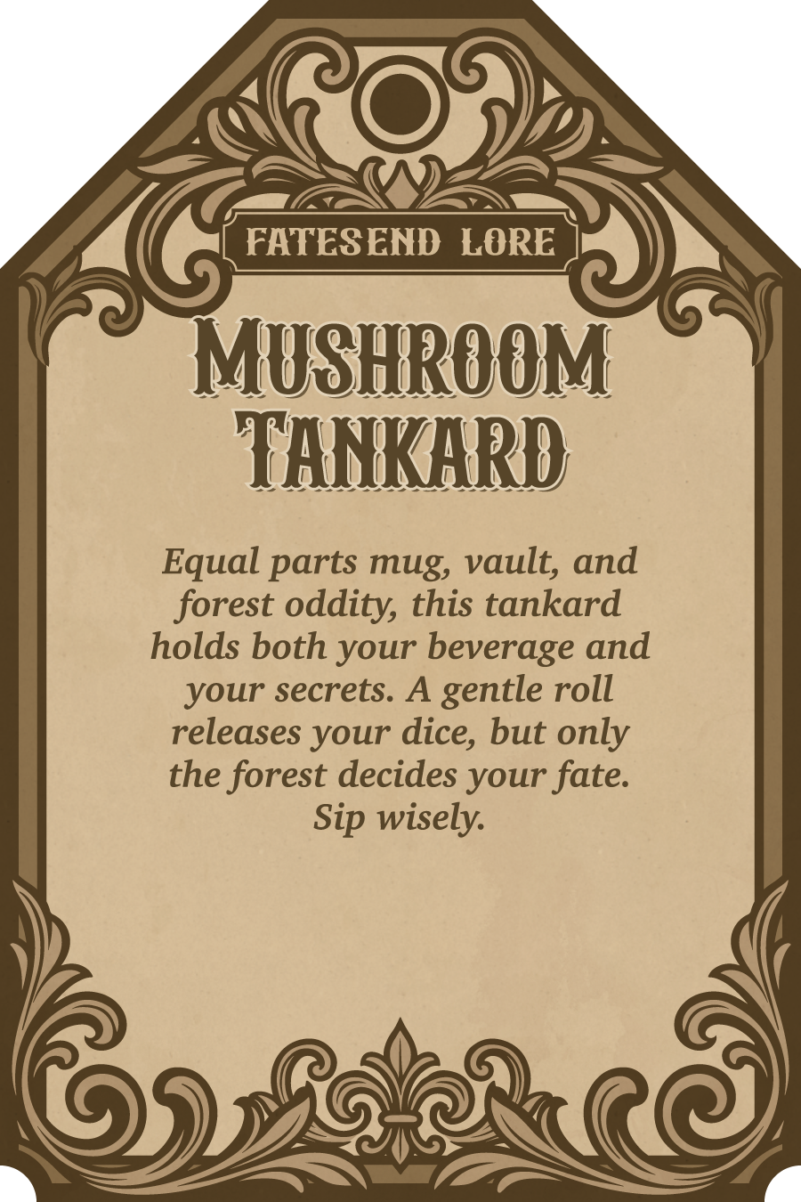 Mushroom Tankard - Can Holder Dice Tower and Dice Vault | Fates End | Roleplay Games | Gamer Gift | Tabletop Dice Roller