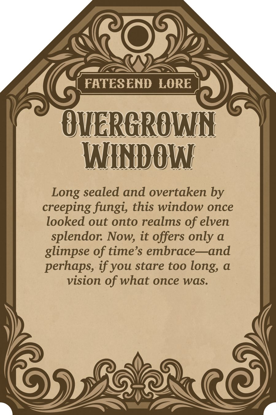 Overgrown Window Wall Art | Fates End | Fantasy | Gamer Gift | Wall Mounted | TTRPG Fan | Mushroom Window