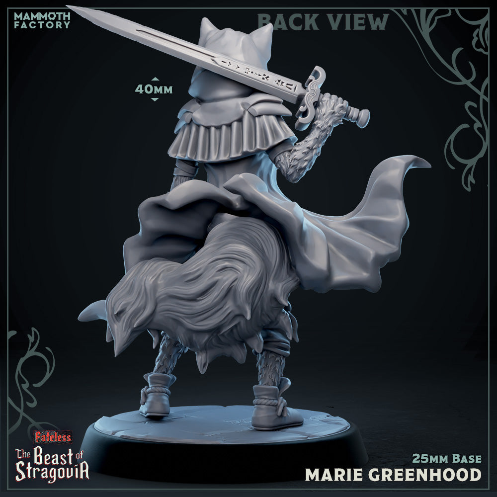 Marie Greenhood | Mammoth Factory | Beast of Stragovia | RESIN | Fantasy | DnD | RPG | Tabletop | Miniature | Character Model