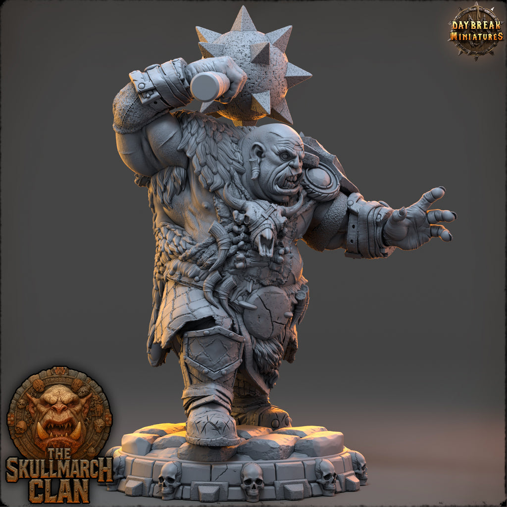 Marnok Cursebearer | Daybreak Miniatures | The Skullmarch Clan | RESIN| Fantasy | Horror| Wargaming | RPG | DnD | Gaming Miniature | Ogre
