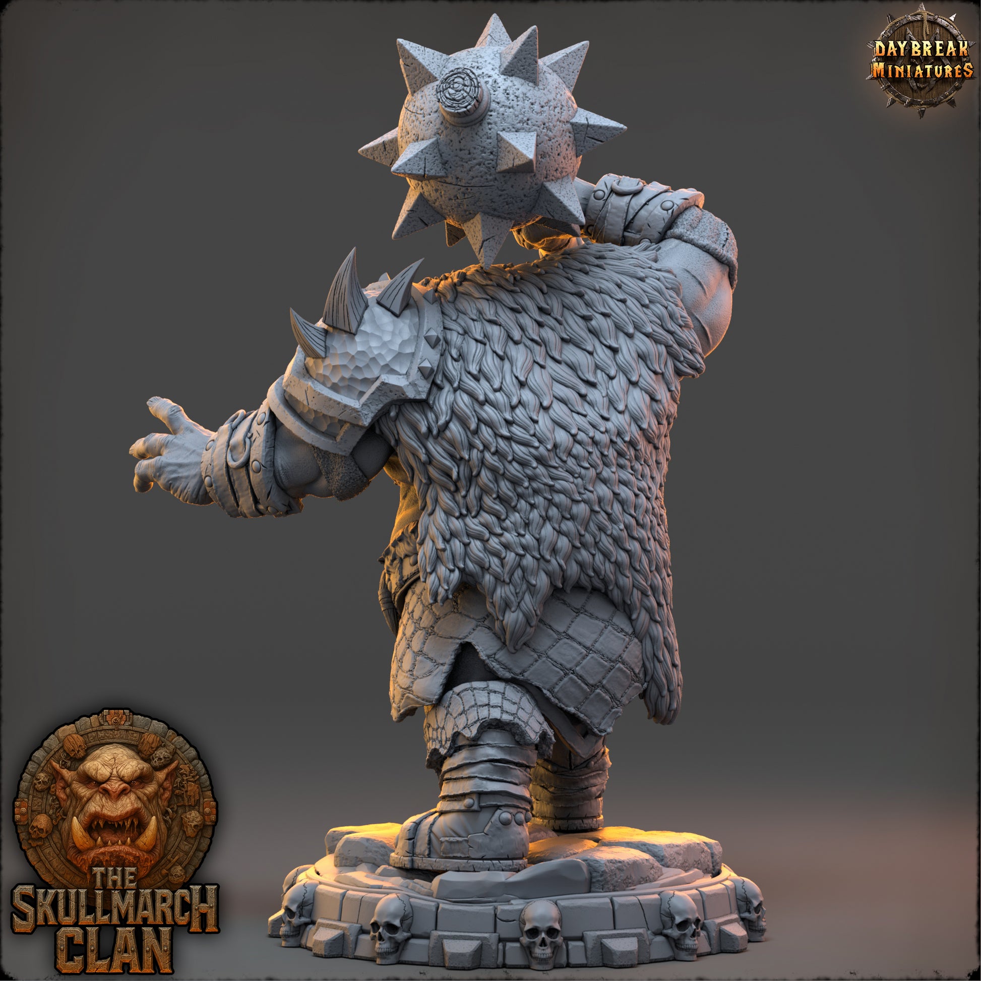 Marnok Cursebearer | Daybreak Miniatures | The Skullmarch Clan | RESIN| Fantasy | Horror| Wargaming | RPG | DnD | Gaming Miniature | Ogre