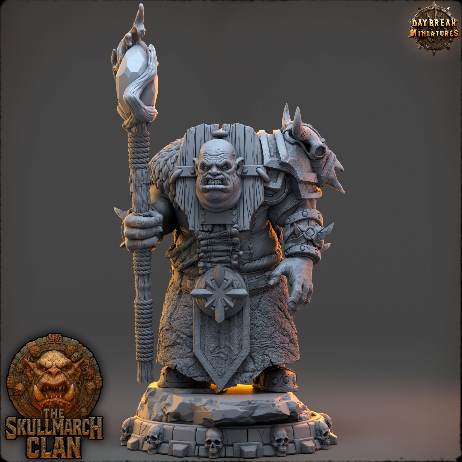 The Skullmarch Clan Set | Daybreak Miniatures | The Skullmarch Clan | RESIN | Fantasy | Horror | Wargaming | RPG | DnD | Gaming Miniature | Ogre