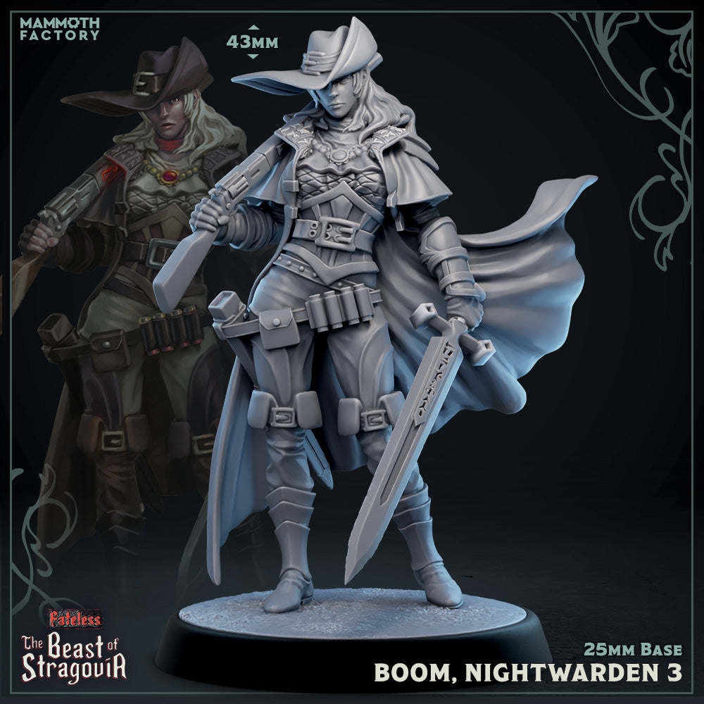Stragovian Night Wardens | Mammoth Factory | Beast of Stragovia | RESIN | Fantasy | DnD | RPG | Tabletop | Miniature | Character Model