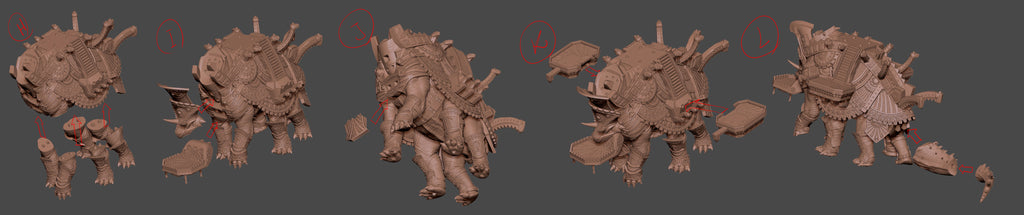 Primevilsaurus  | Dragon Trappers Lodge | Acolytes of The Primordials Pt 3 Army | RESIN | Fantasy | DnD | Tabletop | BBEG | Caravan