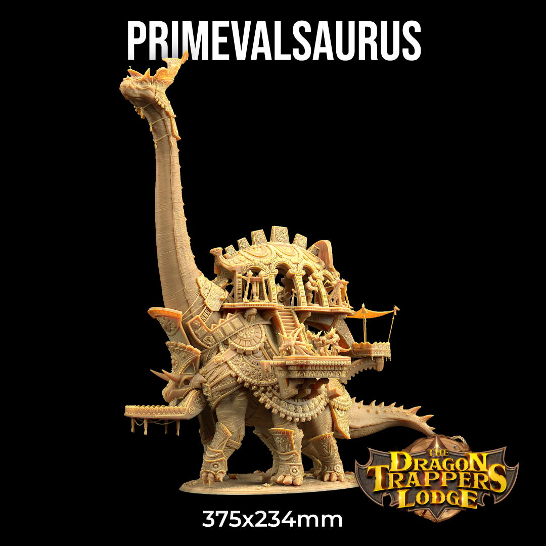 Primevilsaurus  | Dragon Trappers Lodge | Acolytes of The Primordials Pt 3 Army | RESIN | Fantasy | DnD | Tabletop | BBEG | Caravan
