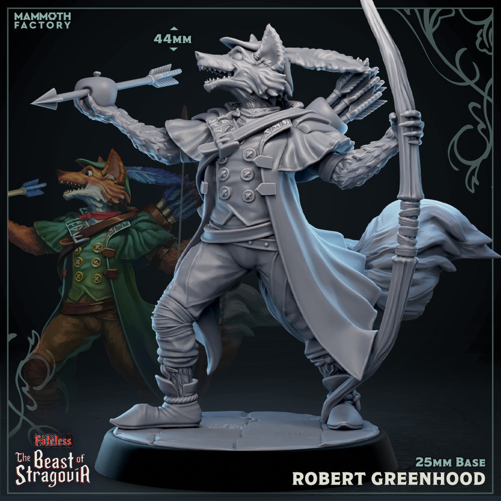 Robert Greenhood | Mammoth Factory | Beast of Stragovia | RESIN | Fantasy | DnD | RPG | Tabletop | Miniature | Character Model