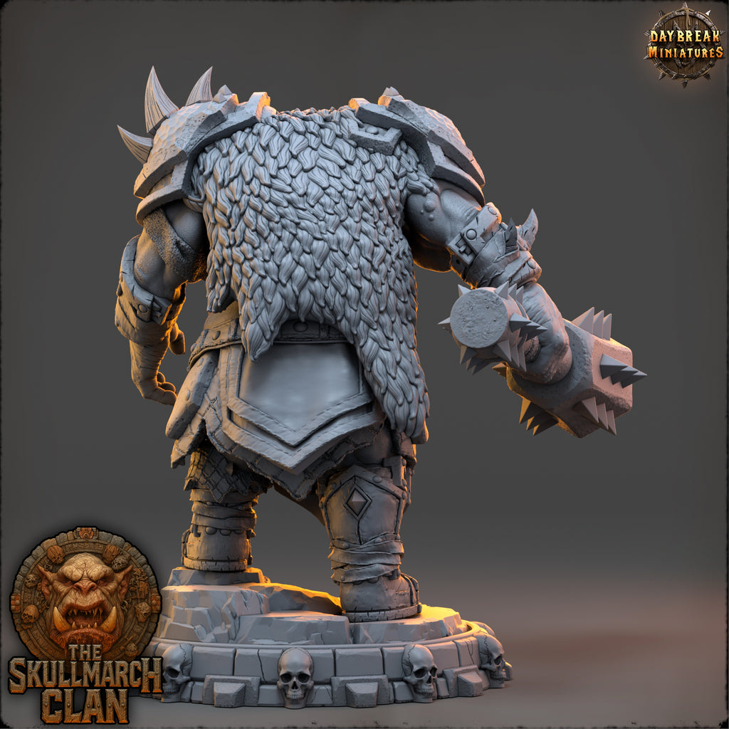 Rundok Skysmasher | Daybreak Miniatures | The Skullmarch Clan | RESIN| Fantasy | Horror| Wargaming | RPG | DnD | Gaming Miniature | Ogre