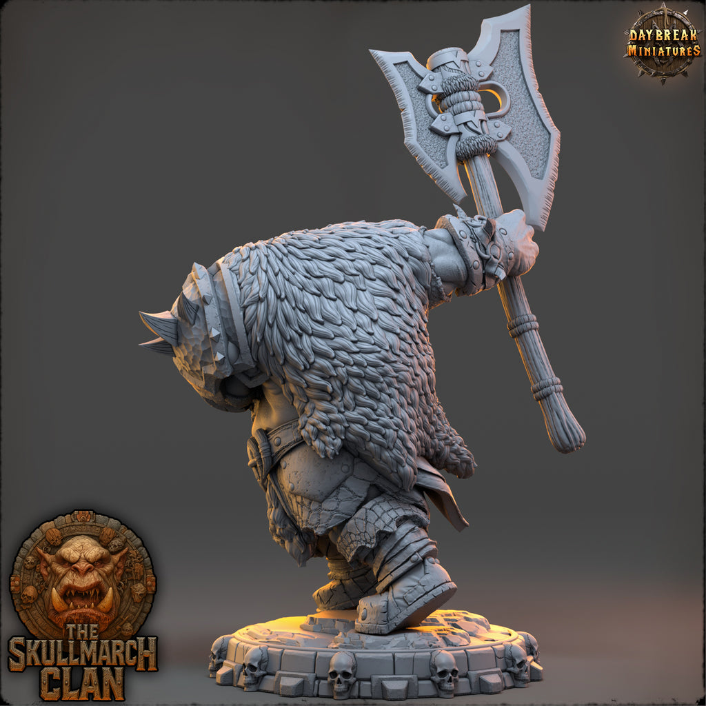 Urgan Lastfire | Daybreak Miniatures | The Skullmarch Clan | RESIN | Fantasy | Horror| Wargaming | RPG | DnD | Gaming Miniature | Ogre