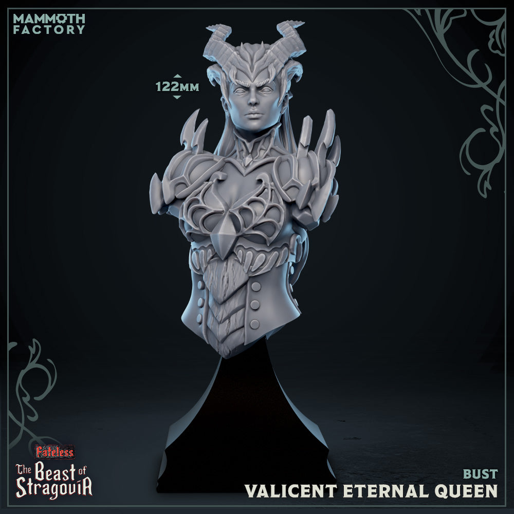 Valicent The Eternal Queen | Mammoth Factory | Beast of Stragovia | RESIN | Fantasy | DnD | RPG | Tabletop | Miniature | Character Model