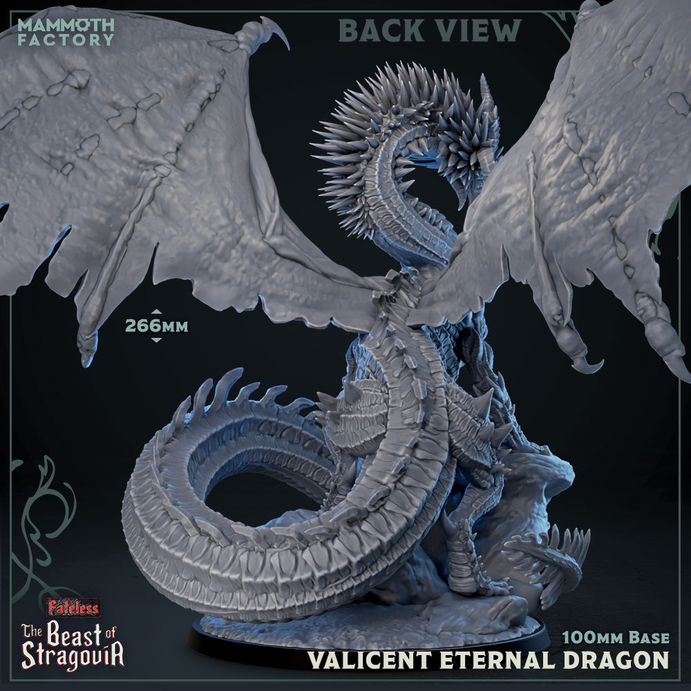 Valicent the Eternal Dragon | Mammoth Factory | Beast of Stragovia | RESIN | Fantasy | DnD | RPG | Tabletop | Miniature | Dragon