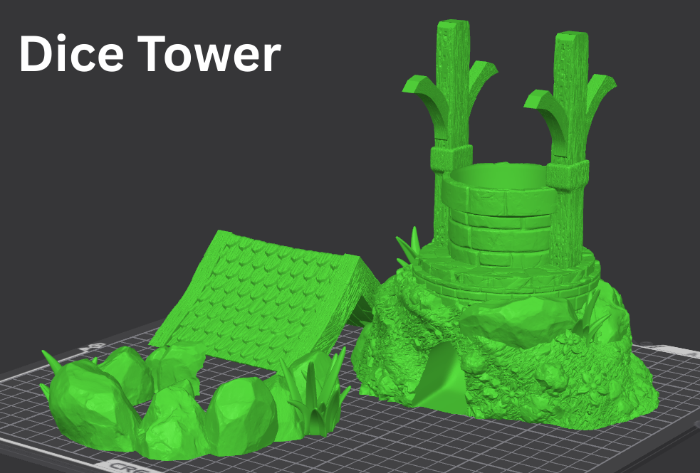 Magical Wishing Well Dice Tower or Vault | Fates End | Feymoon |  Fantasy | DnD | RPG | Tabletop Roleplaying Gaming Miniatures