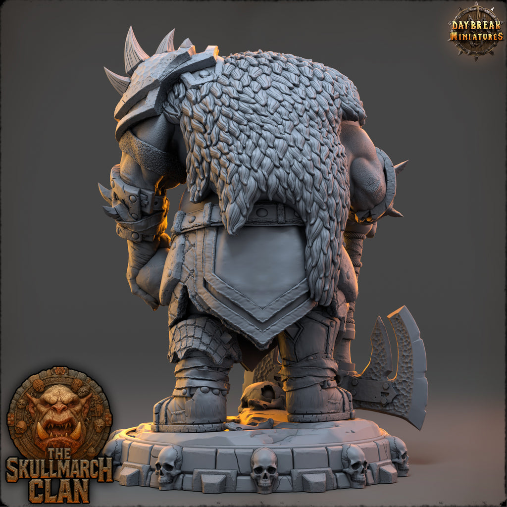 Zurgan Tallykeeper | Daybreak Miniatures | The Skullmarch Clan | RESIN | Fantasy | Horror | Wargaming | RPG | DnD | Gaming Miniature | Ogre