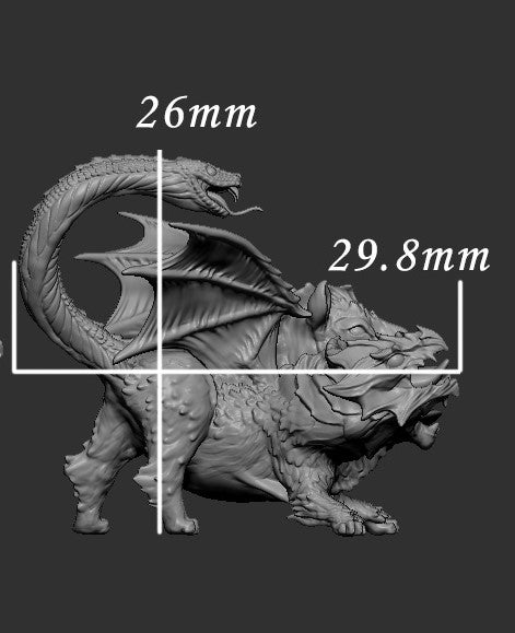 Chimera | Mini Monster Mayhem | Chimera | RESIN | Fantasy | Horror | Wargaming | RPG | Gaming | Beast Model