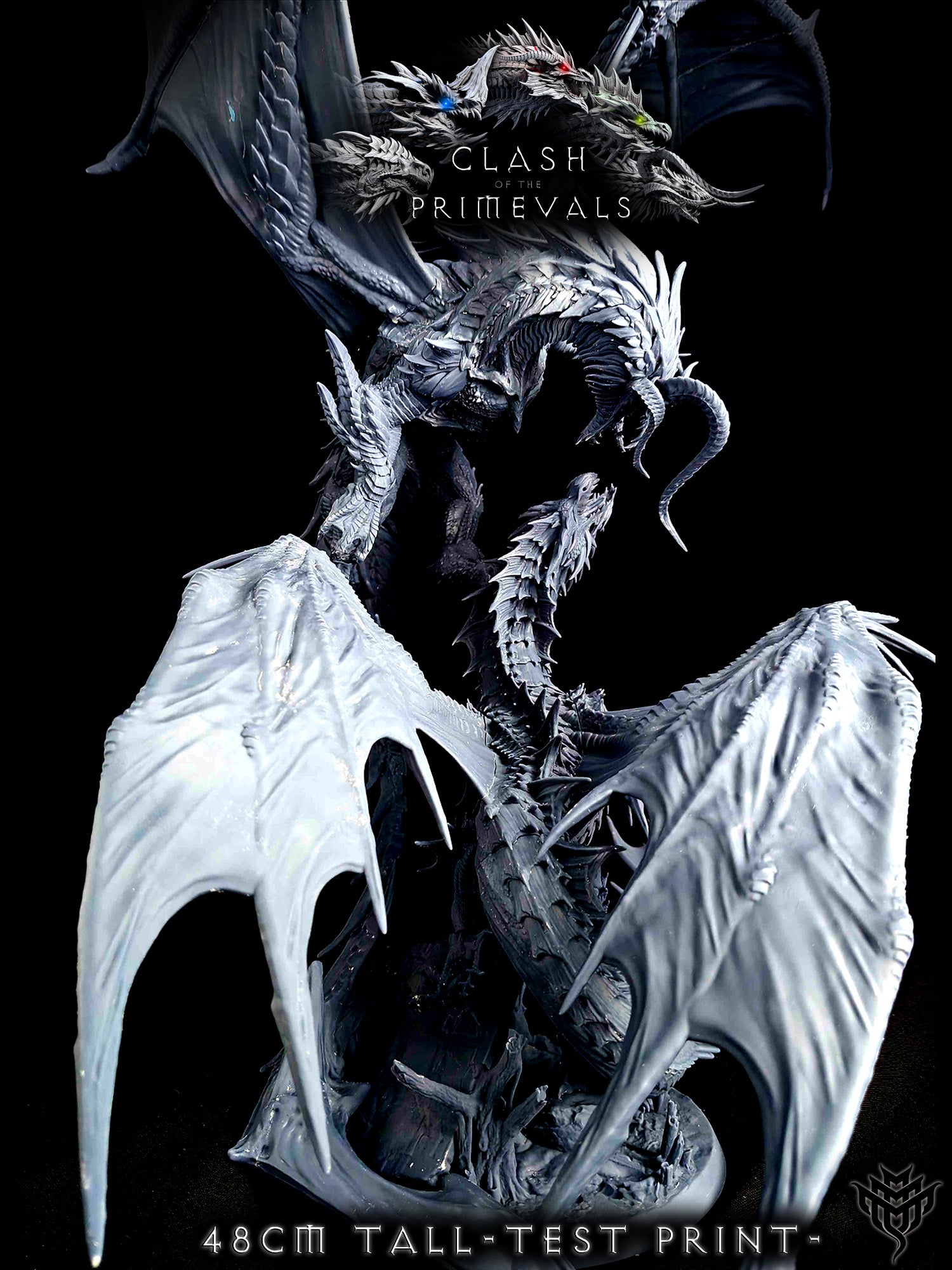 Elder Black Dragon vs Elder Green Dragon Fight Diorama | Mini Monster Mayhem | Elder Dragons | RESIN | Fantasy | Horror | Wargaming | RPG | Gaming | Elder Dragon