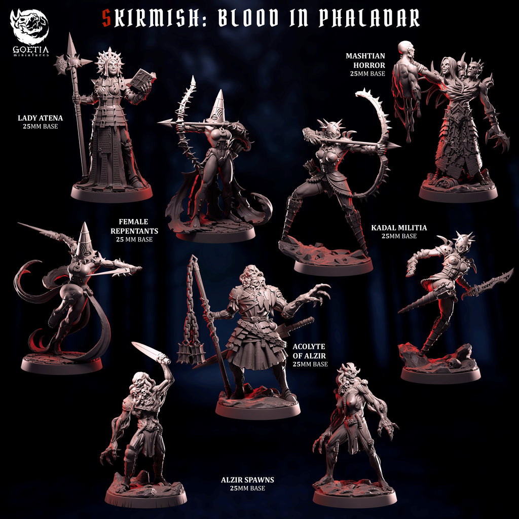 Kadal Militia | Goetia Miniatures | Blood in Phaladar | RESIN | Fantasy | Horror | Wargaming | RPG | Gaming