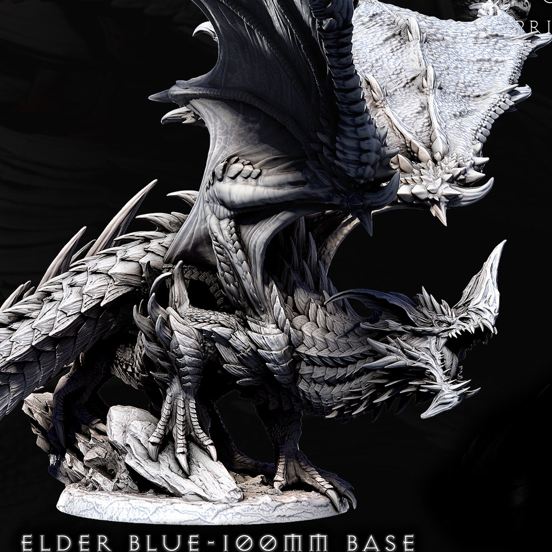 Elder Blue Dragon | Mini Monster Mayhem | Elder Dragons | RESIN | Fantasy | Horror | Wargaming | RPG | Gaming | Elder Dragon