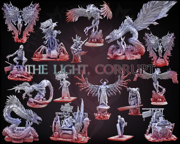 Wraithful Kirin | Mini Monster Mayhem | The Light Corrupt | RESIN | Fantasy | DnD | RPG | Tabletop | Gaming | Miniatures