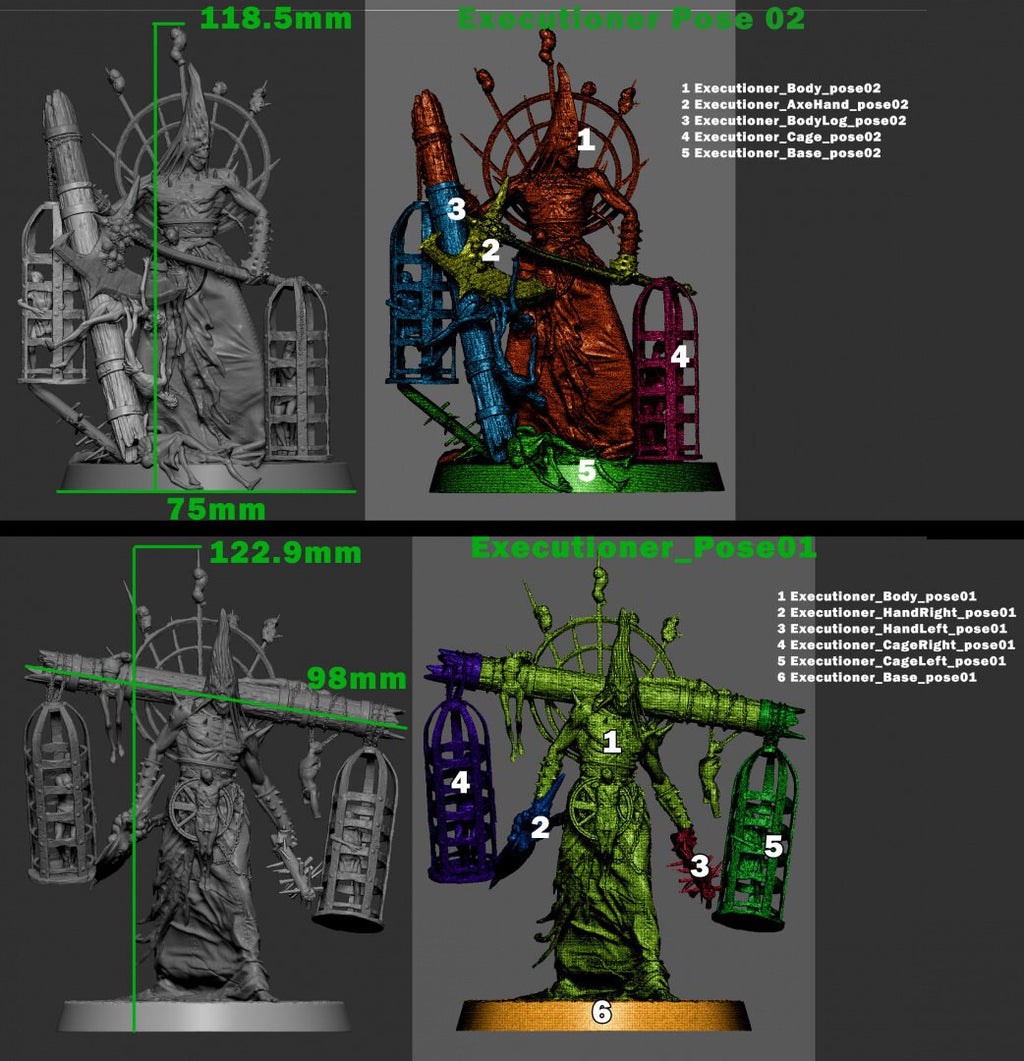 Executioners | Mini Monster Mayhem | Twisted Castle | Fantasy | DnD | RPG | Tabletop | Gaming | Miniatures