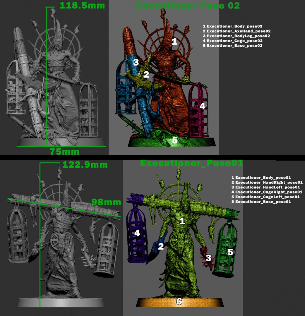 Executioners | Mini Monster Mayhem | Twisted Castle | Fantasy | DnD | RPG | Tabletop | Gaming | Miniatures