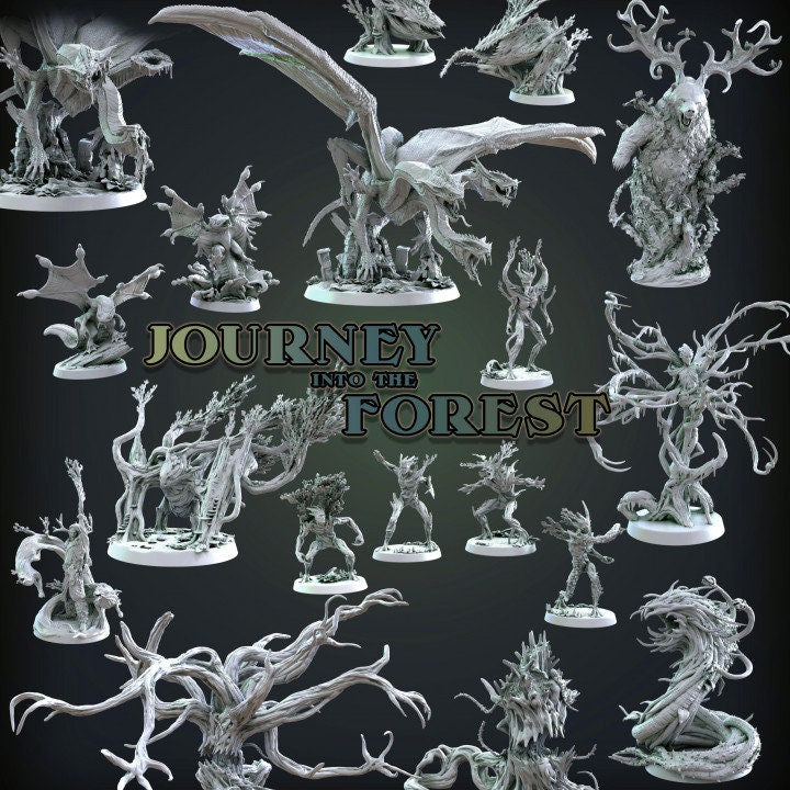 Myconid Brutes | Mini Monster Mayhem | Journey into the Forest | RESIN | Fantasy | DnD | RPG | Tabletop | Gaming | Miniatures