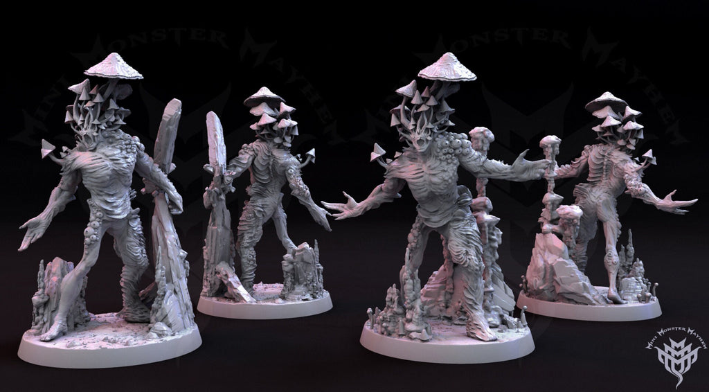 Myconid Brutes | Mini Monster Mayhem | Journey into the Forest | RESIN | Fantasy | DnD | RPG | Tabletop | Gaming | Miniatures