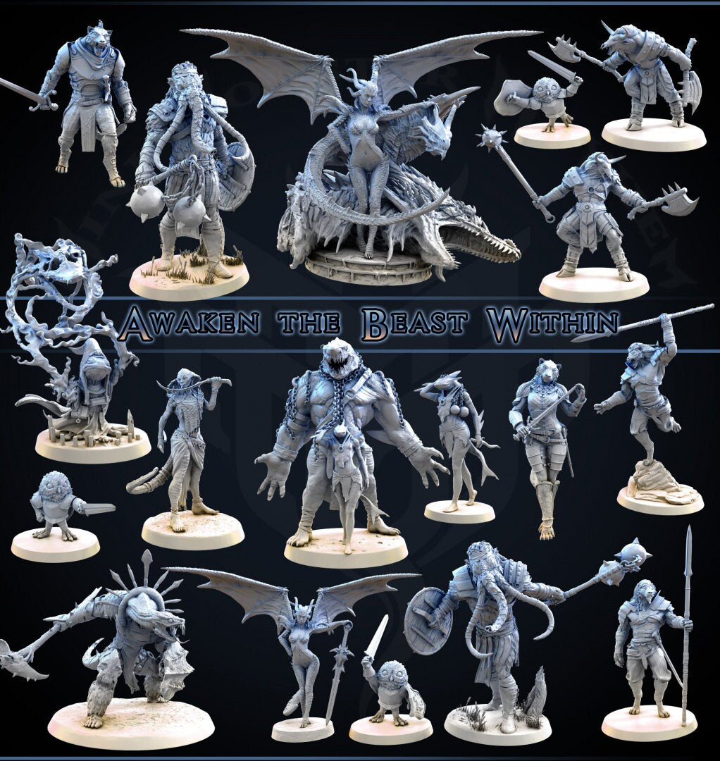 Queen of Chaos | Mini Monster Mayhem | Awaken the Beast Within | RESIN | Fantasy | DnD | RPG | Tabletop | Gaming | Miniatures