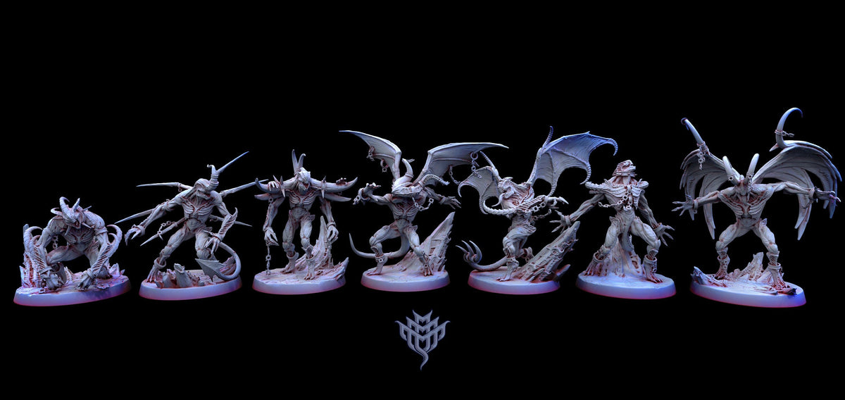 Scavangers | Mini Monster Mayhem | Harbingers of Cataclysm | RESIN | Fantasy | DnD | RPG | Tabletop | Gaming | Miniatures