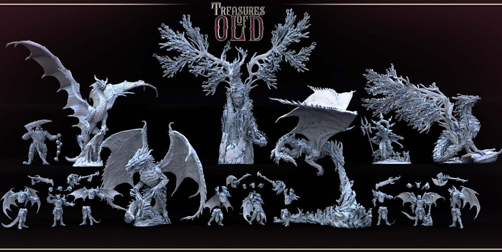 Forest Dragon Guardian | Mini Monster Mayhem | Treasures of Old | Fantasy | DnD | RPG | Tabletop | Gaming | Miniatures